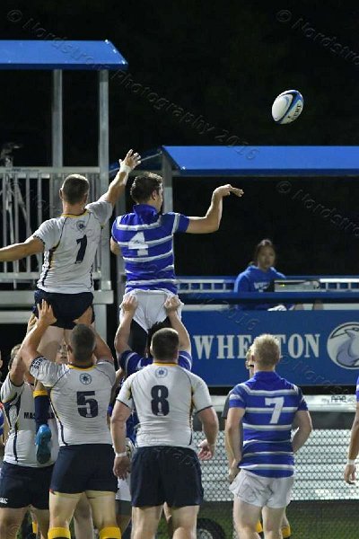 Wheaton Men\'s Rugby vs Mass Maritime.  Photo by Keith Nordstrom
